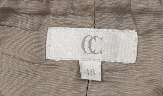 CC Women’s Brown Skirt, Size 18, Polyester Blend