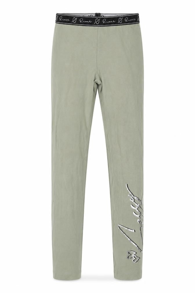 River Island Girls Green Leggings, 9-10 Years