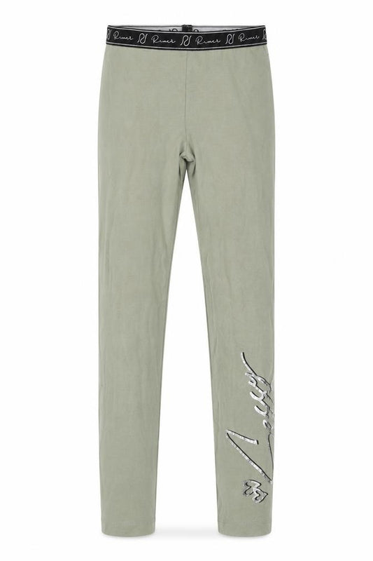 Front view of River Island girls’ green leggings, 9-10 years
