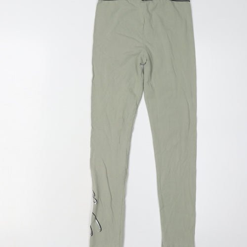 River Island Girls Green Leggings, 9-10 Years