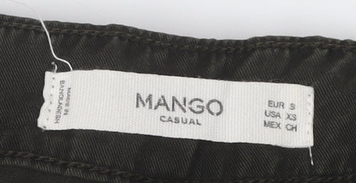 Mango Women's Black Wide-Leg Trousers S