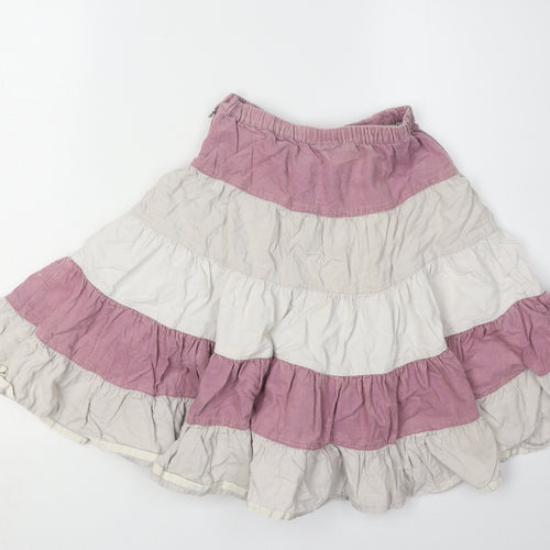 Monsoon Girls Peasant Skirt, Pink/Ivory, 7-8 Years