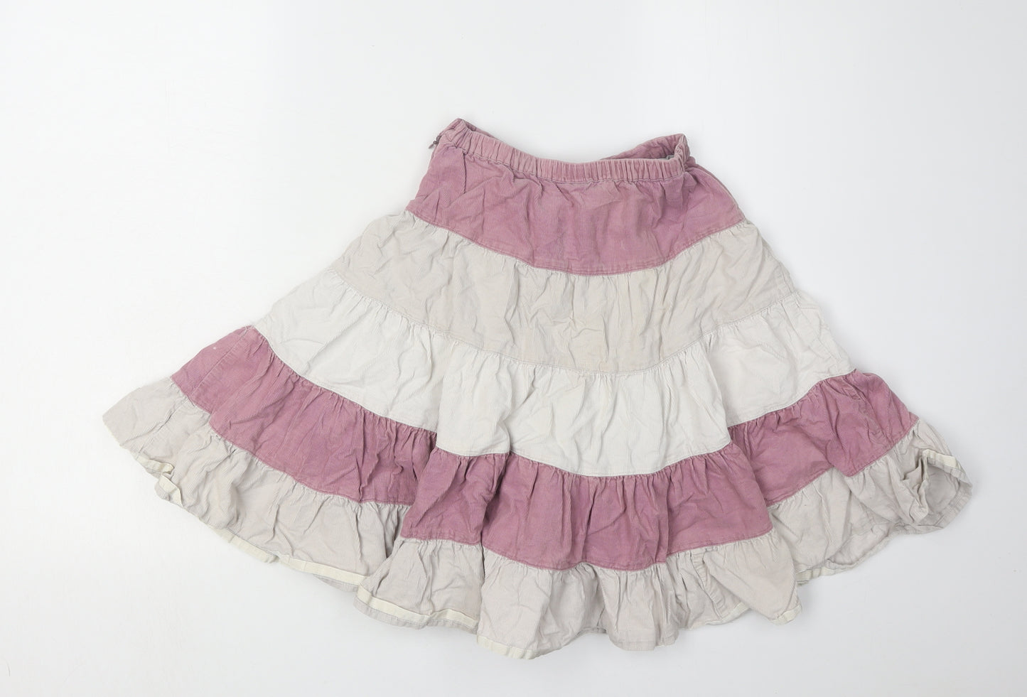 Monsoon Girls Peasant Skirt, Pink/Ivory, 7-8 Years
