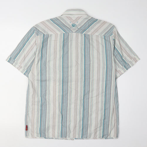 Fat Face Men's Multicoloured Striped Shirt S