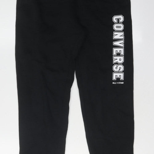 Converse Unisex Black Jogger XS Casual Elastic Waist