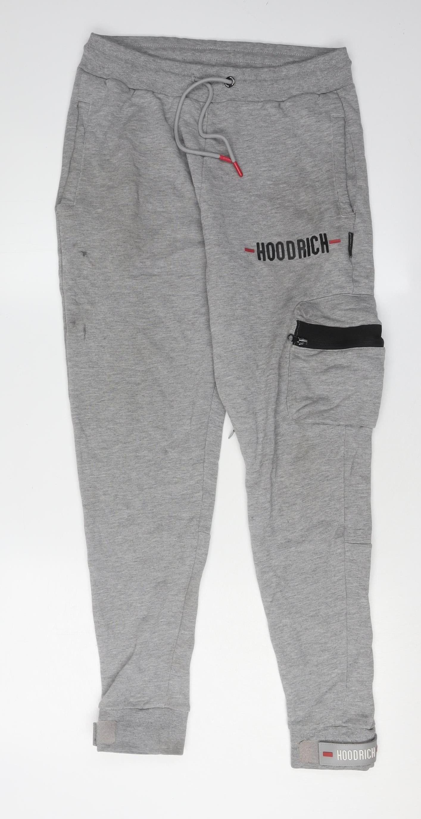 Hoodrich Men's Grey Jogger Trousers - Small