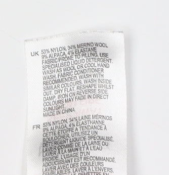 White Stuff Women's Multicoloured Roll Neck Jumper, Size 10