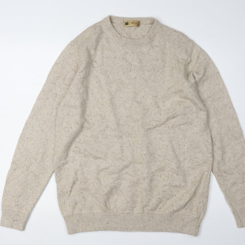 Marks & Spencer Men's Beige Pullover Jumper, Large