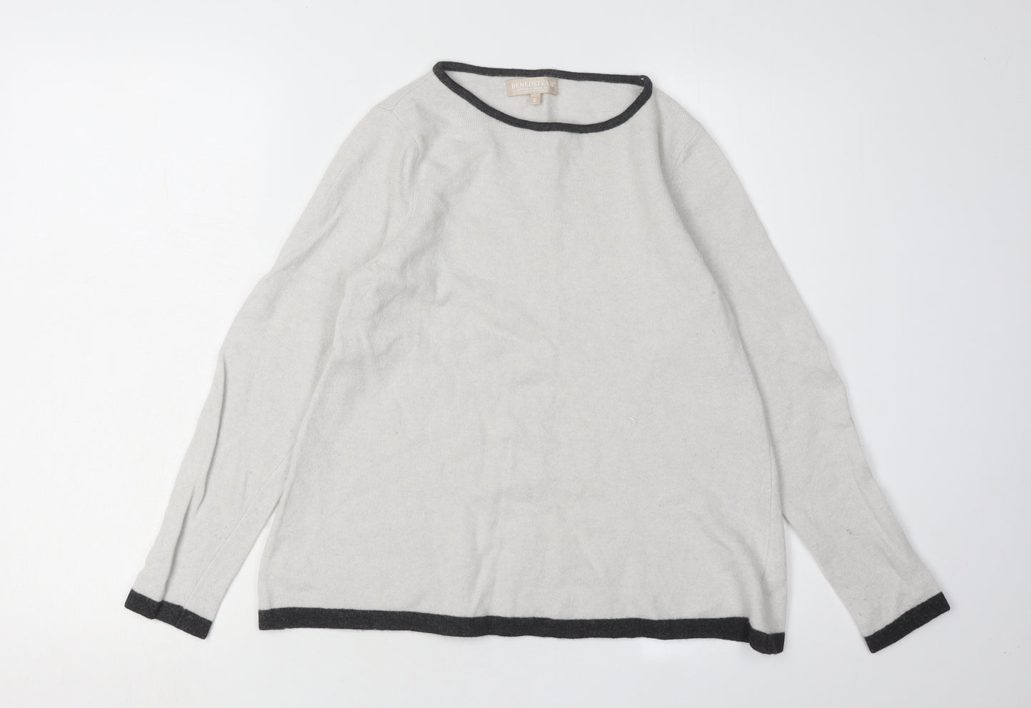 Benedetta B. Women's Small Grey Pullover Jumper