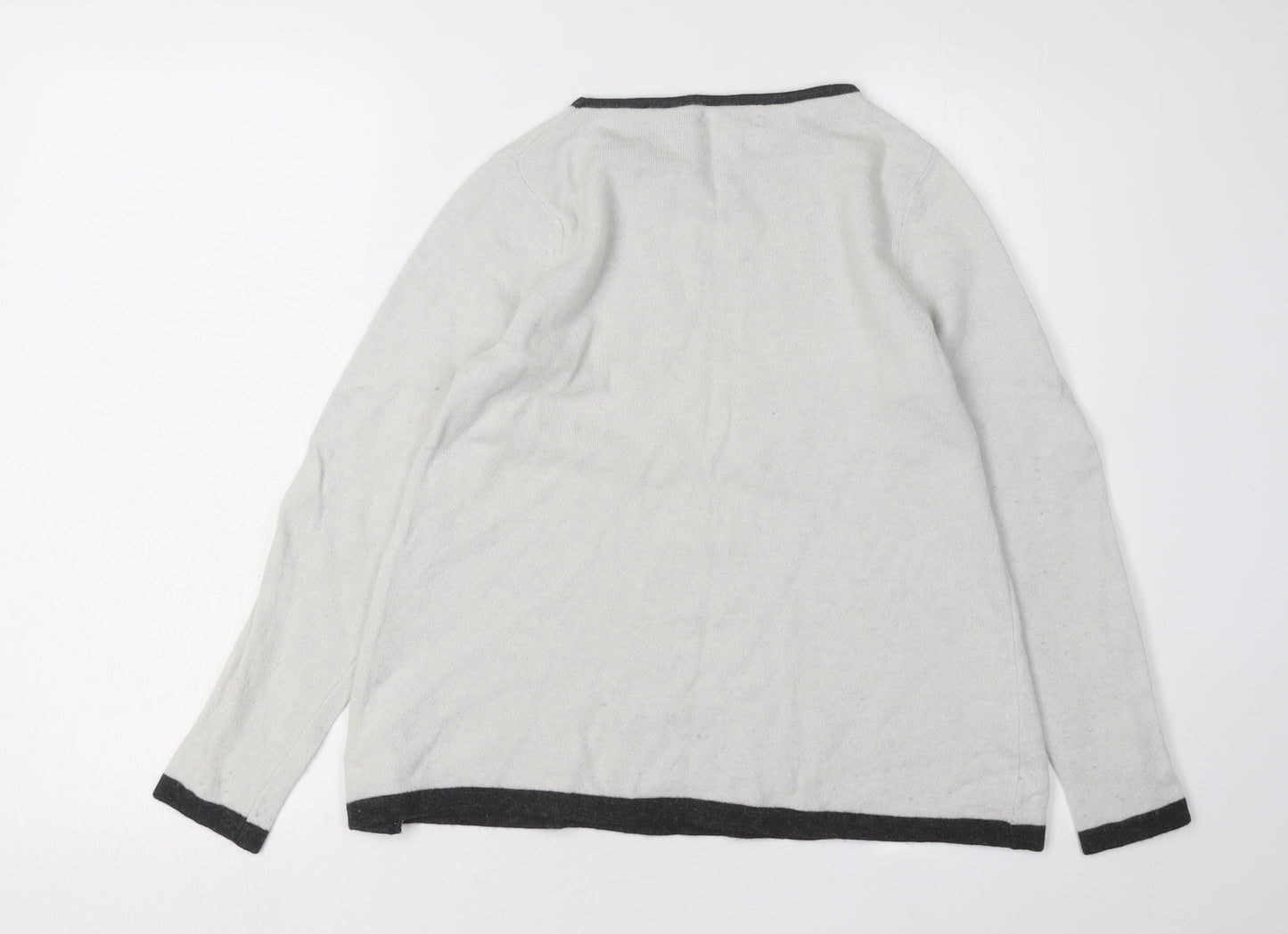 Benedetta B. Women's Small Grey Pullover Jumper