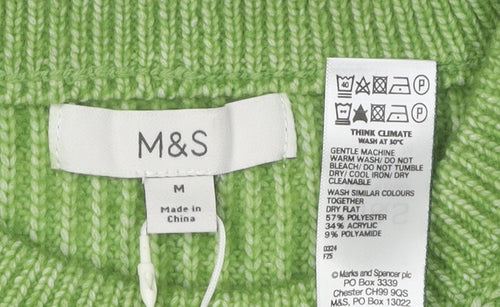 Marks and Spencer Women's Green M Pullover Jumper