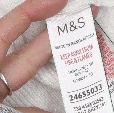 Marks and Spencer Women's Grey Cardigan Size 14