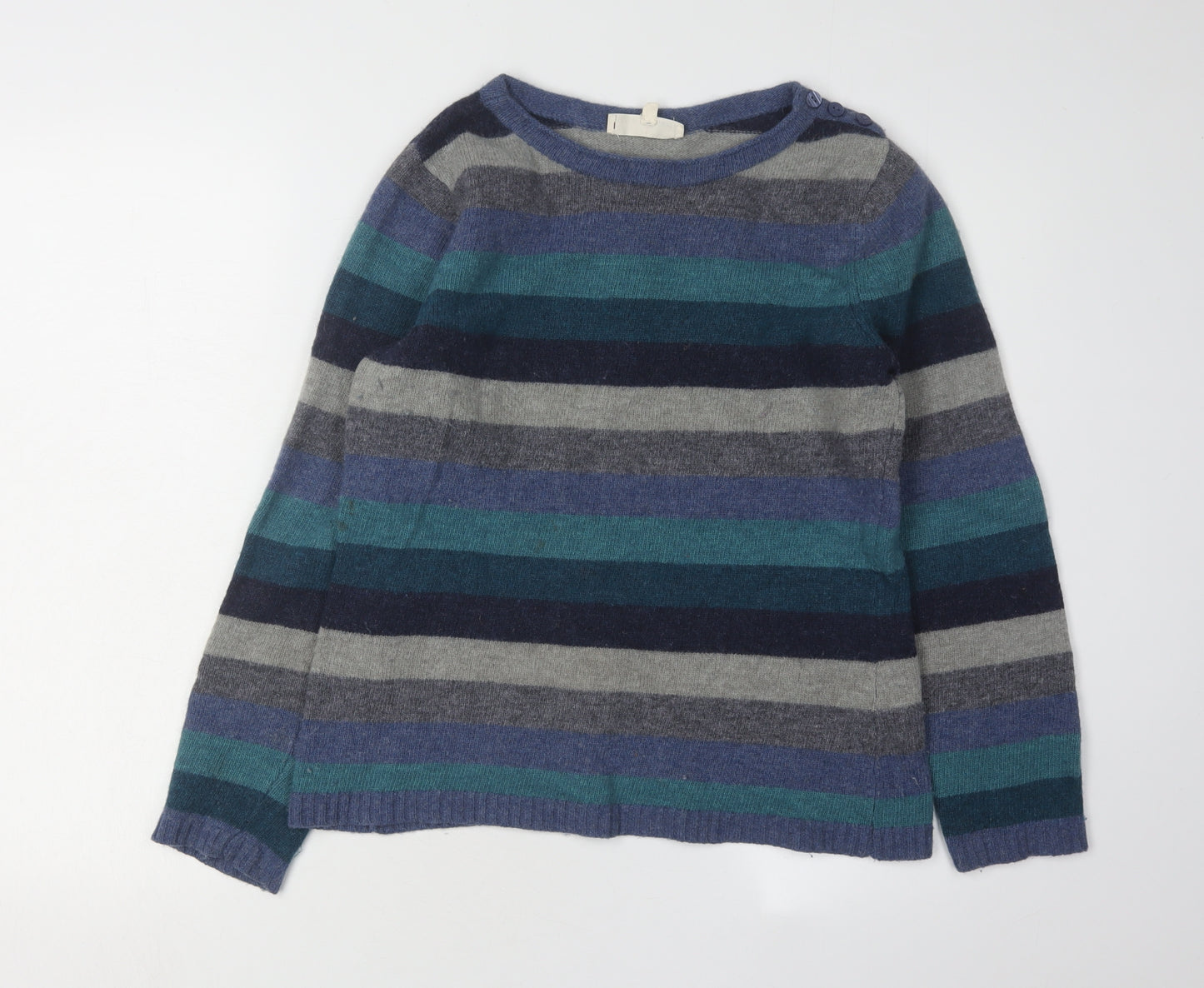 Seasalt Women's Multicoloured Striped Jumper Size 12