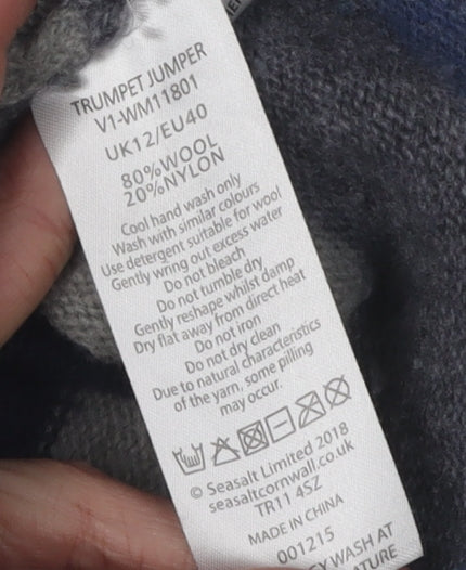 Seasalt Women's Multicoloured Striped Jumper Size 12