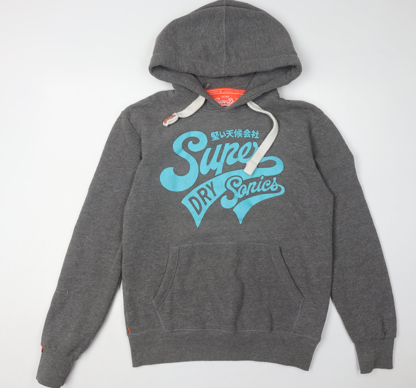 Superdry Men's Grey Pullover Hoodie M Graphic