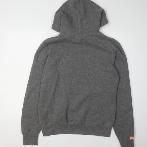 Superdry Men's Grey Pullover Hoodie M Graphic