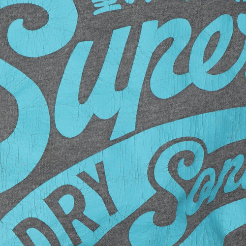 Superdry Men's Grey Pullover Hoodie M Graphic