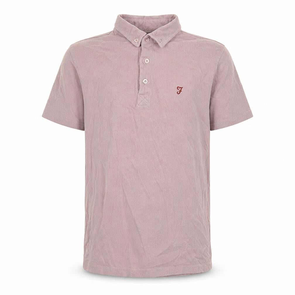 Farah Boys Pink Polo Shirt, Size 10-11, Short Sleeve