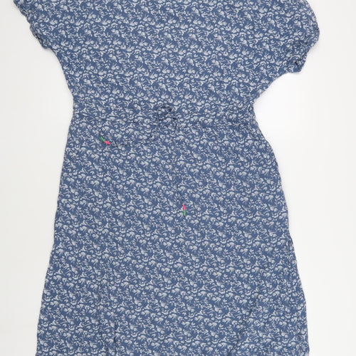 White Stuff Blue Floral Women's Dress Size 14