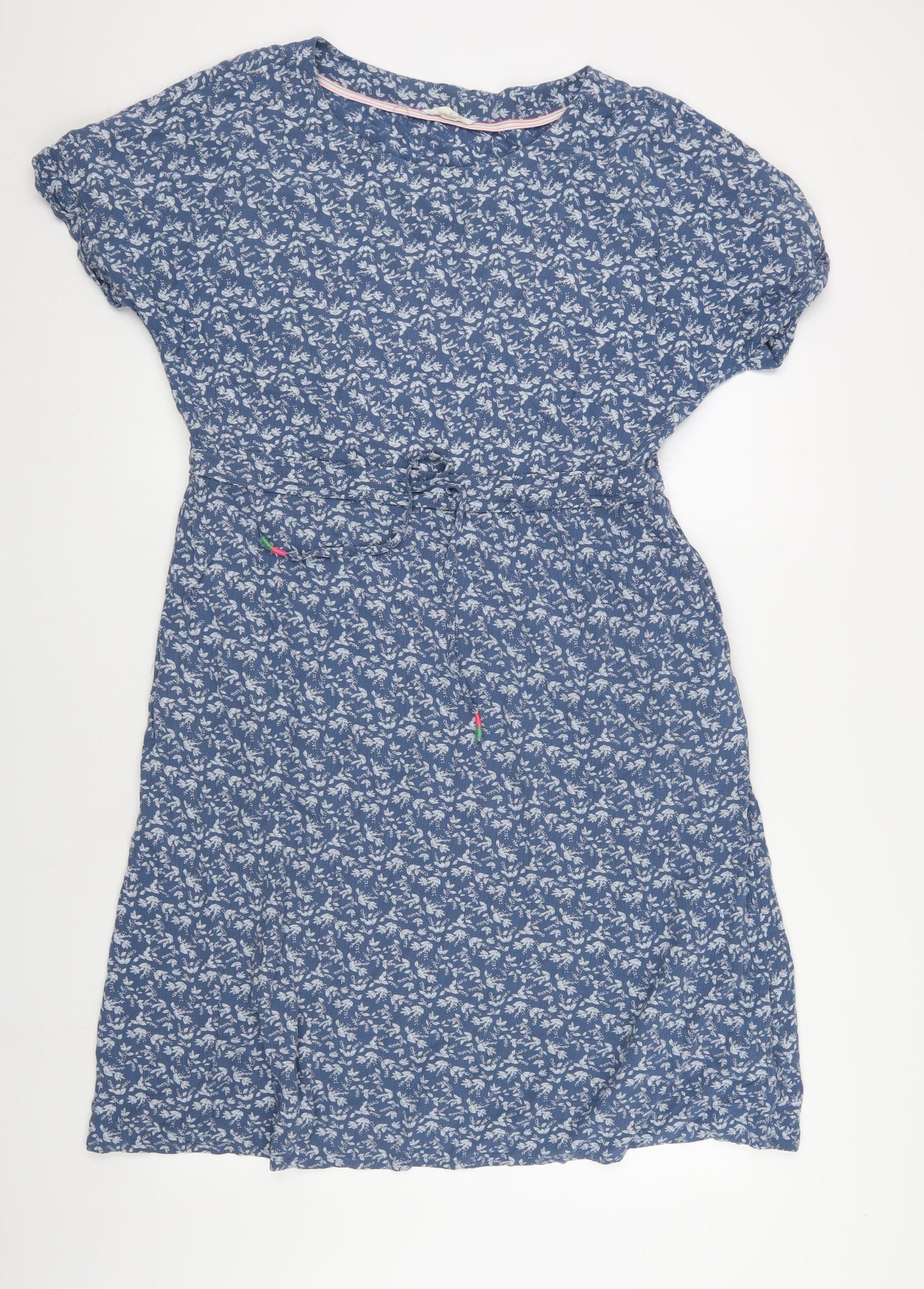 White Stuff Blue Floral Women's Dress Size 14