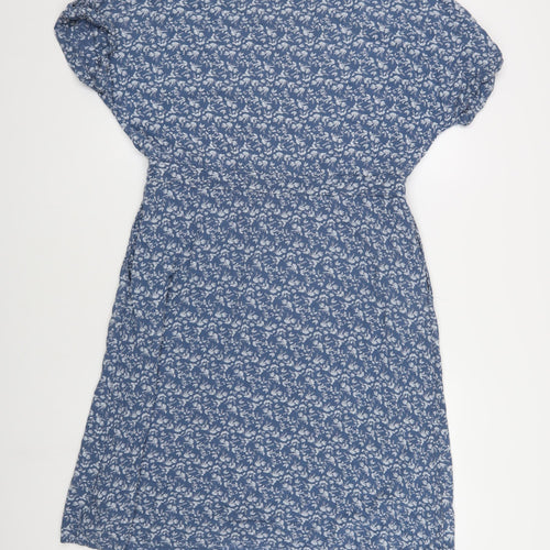 White Stuff Blue Floral Women's Dress Size 14
