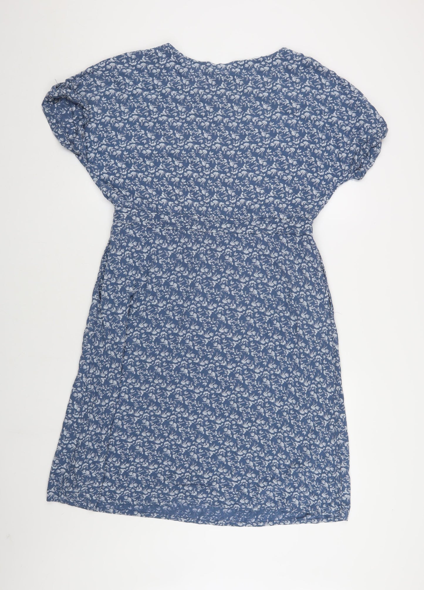 White Stuff Blue Floral Women's Dress Size 14