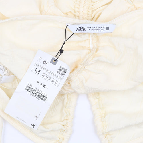 Zara Women's Ivory Camisole Tank Top, Size M, Summer