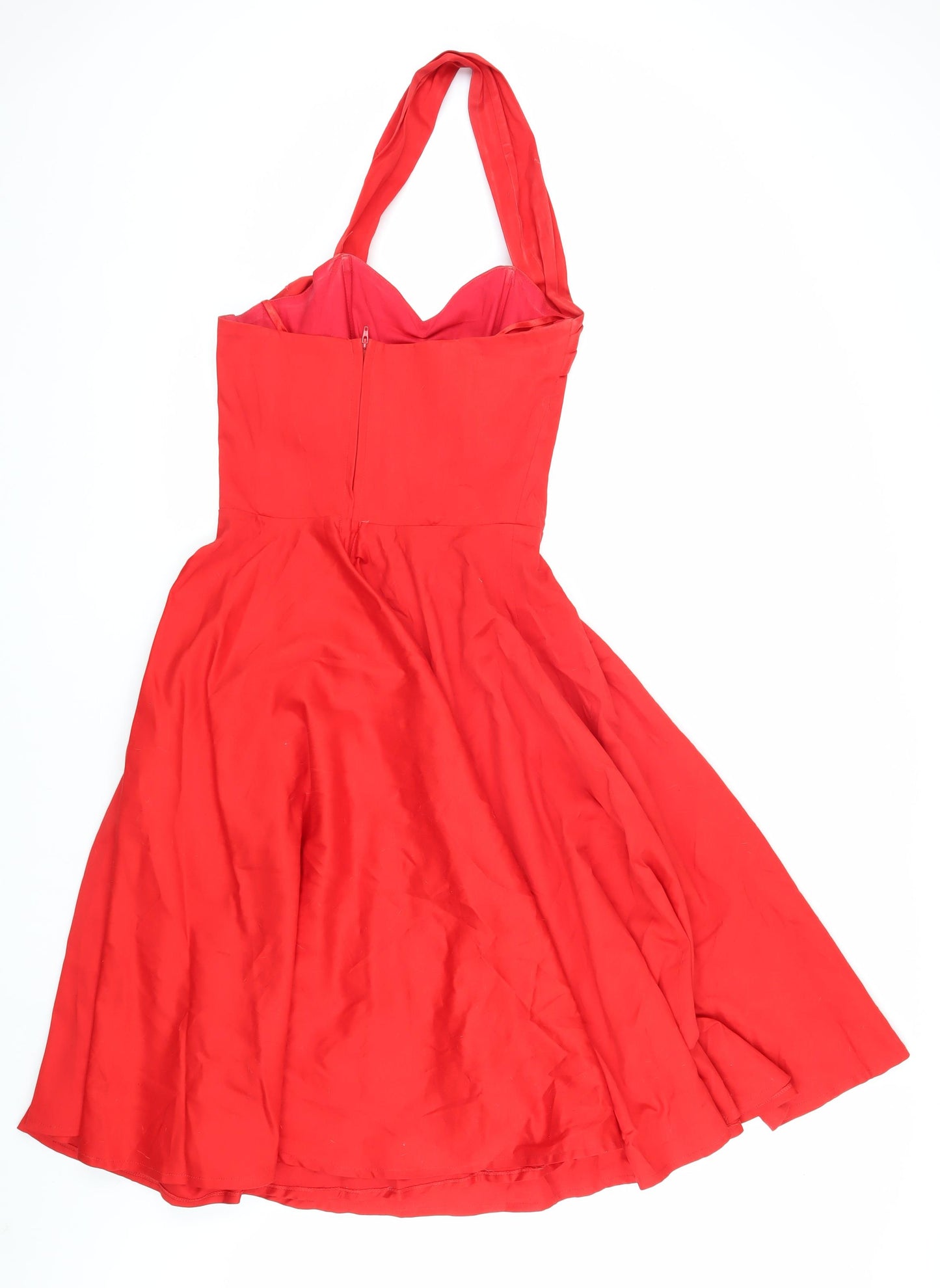 Vivien of Holloway Women's Red A-Line Party Dress 12