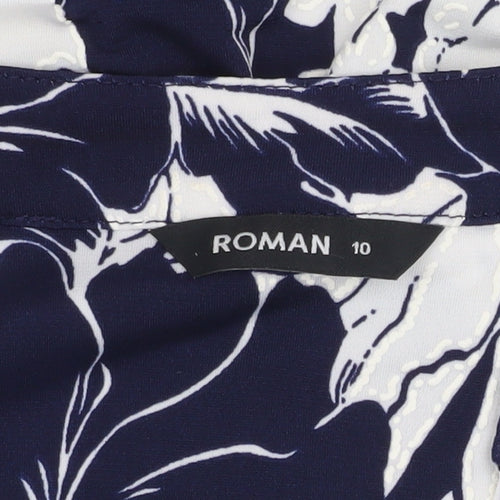 Roman Women's Floral Tunic Blouse, Size 10, Multicoloured