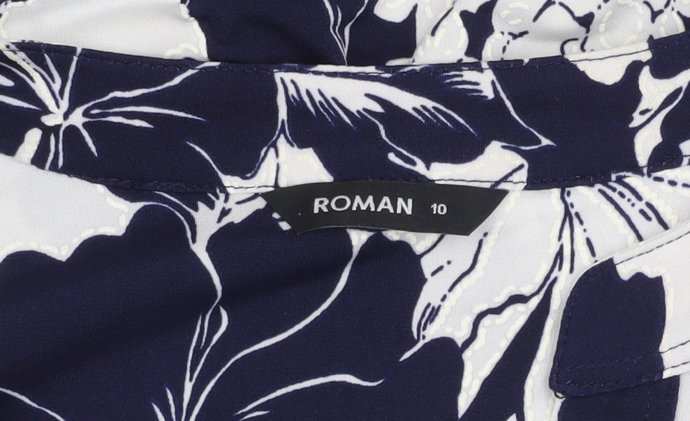 Roman Women's Floral Tunic Blouse, Size 10, Multicoloured