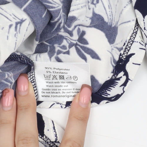 Roman Women's Floral Tunic Blouse, Size 10, Multicoloured