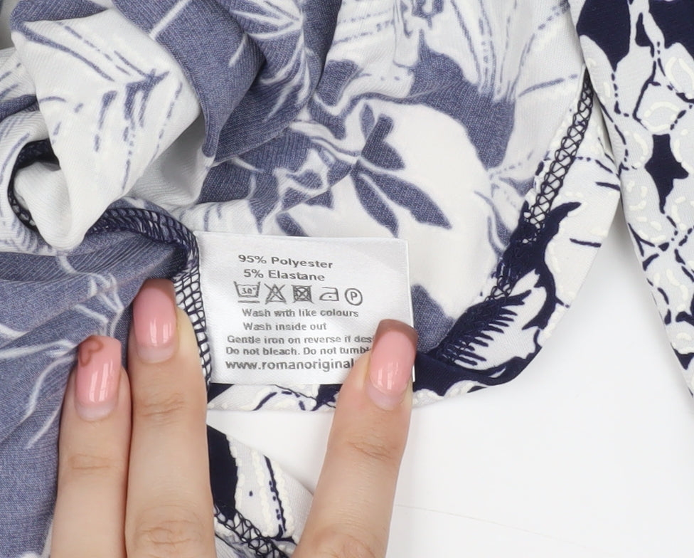 Roman Women's Floral Tunic Blouse, Size 10, Multicoloured