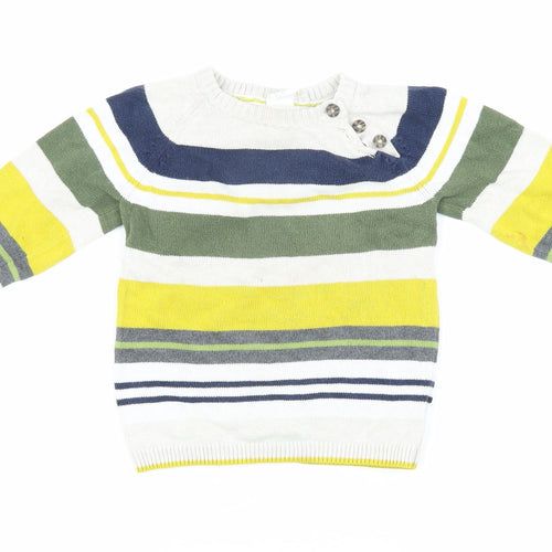 H&M Unisex Baby Multicoloured Striped Pullover 12-18 Months