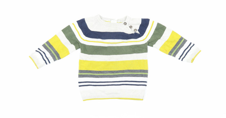H&M Unisex Baby Multicoloured Striped Pullover 12-18 Months