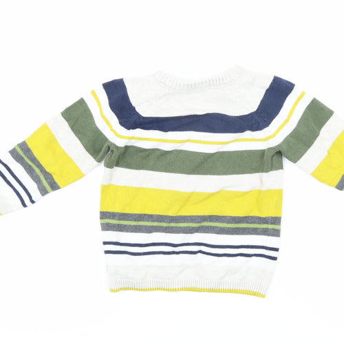H&M Unisex Baby Multicoloured Striped Pullover 12-18 Months