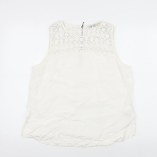 Marks and Spencer Women's White Lace Blouse UK 14