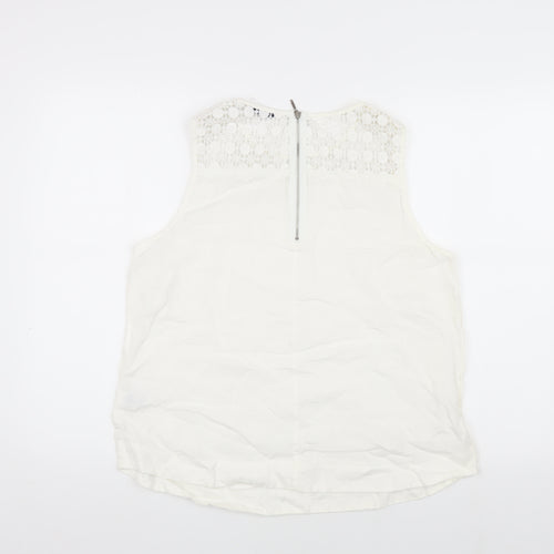 Marks and Spencer Women's White Lace Blouse UK 14