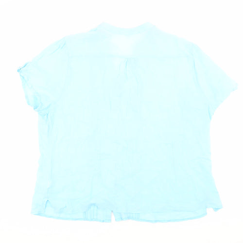 Marks and Spencer Women’s Blue Collared Blouse Size 24