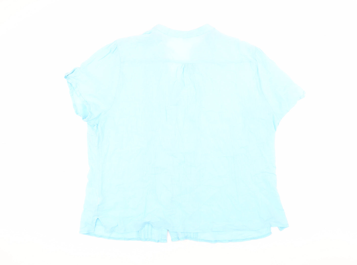 Marks and Spencer Women’s Blue Collared Blouse Size 24