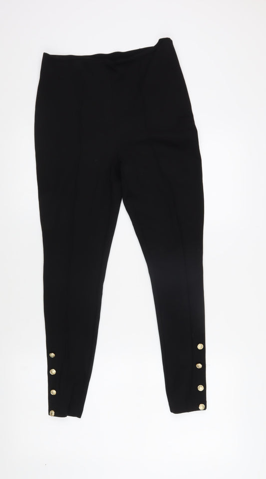 Et Vous Women's Black Ankle Leggings, Size 10