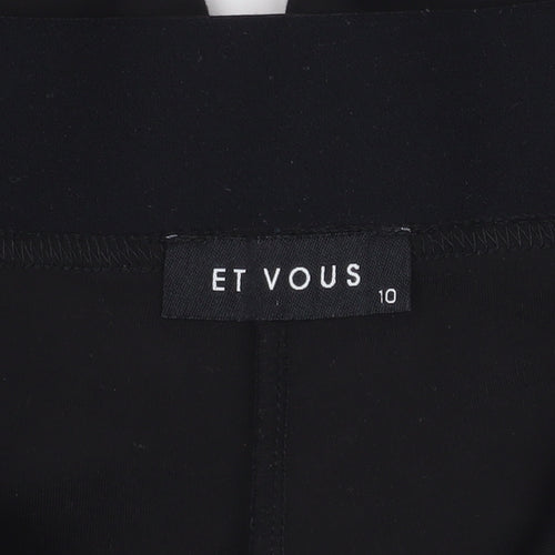 Et Vous Women's Black Ankle Leggings, Size 10