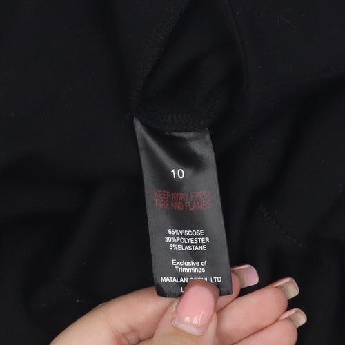 Et Vous Women's Black Ankle Leggings, Size 10