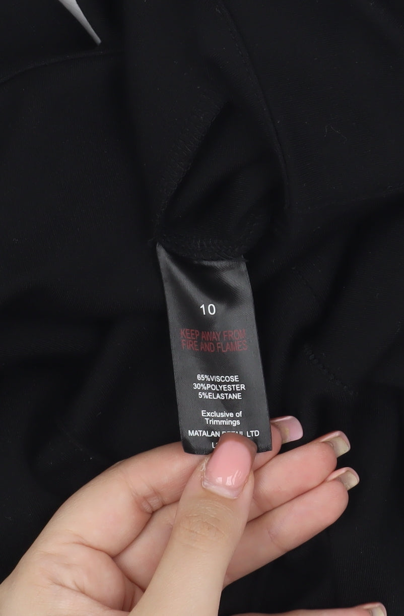 Et Vous Women's Black Ankle Leggings, Size 10