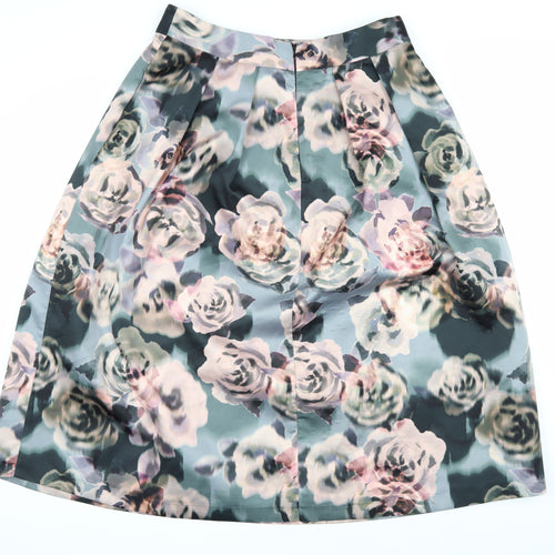 Next Women's Multicoloured Floral A-Line Skirt, Size 16