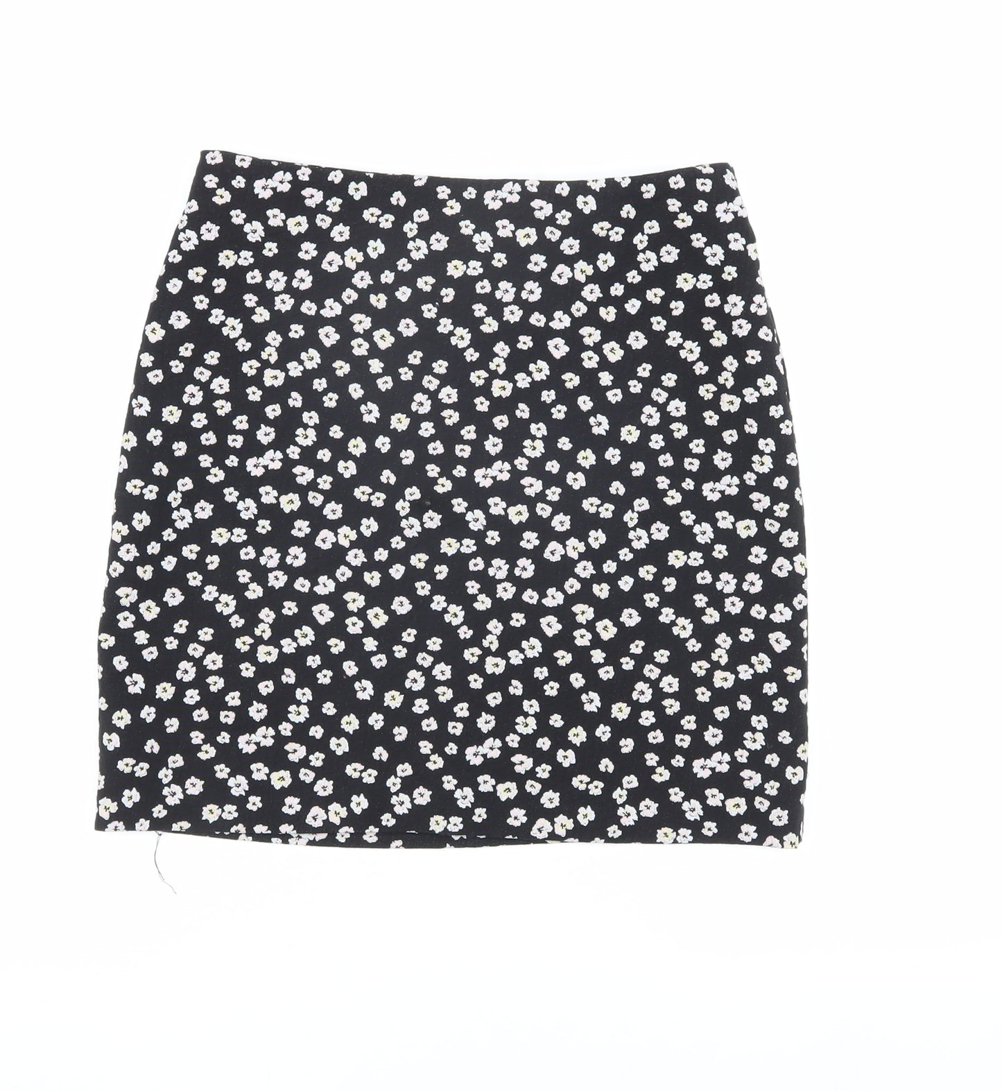 Dorothy Perkins Women's Black Floral Skirt Size 10