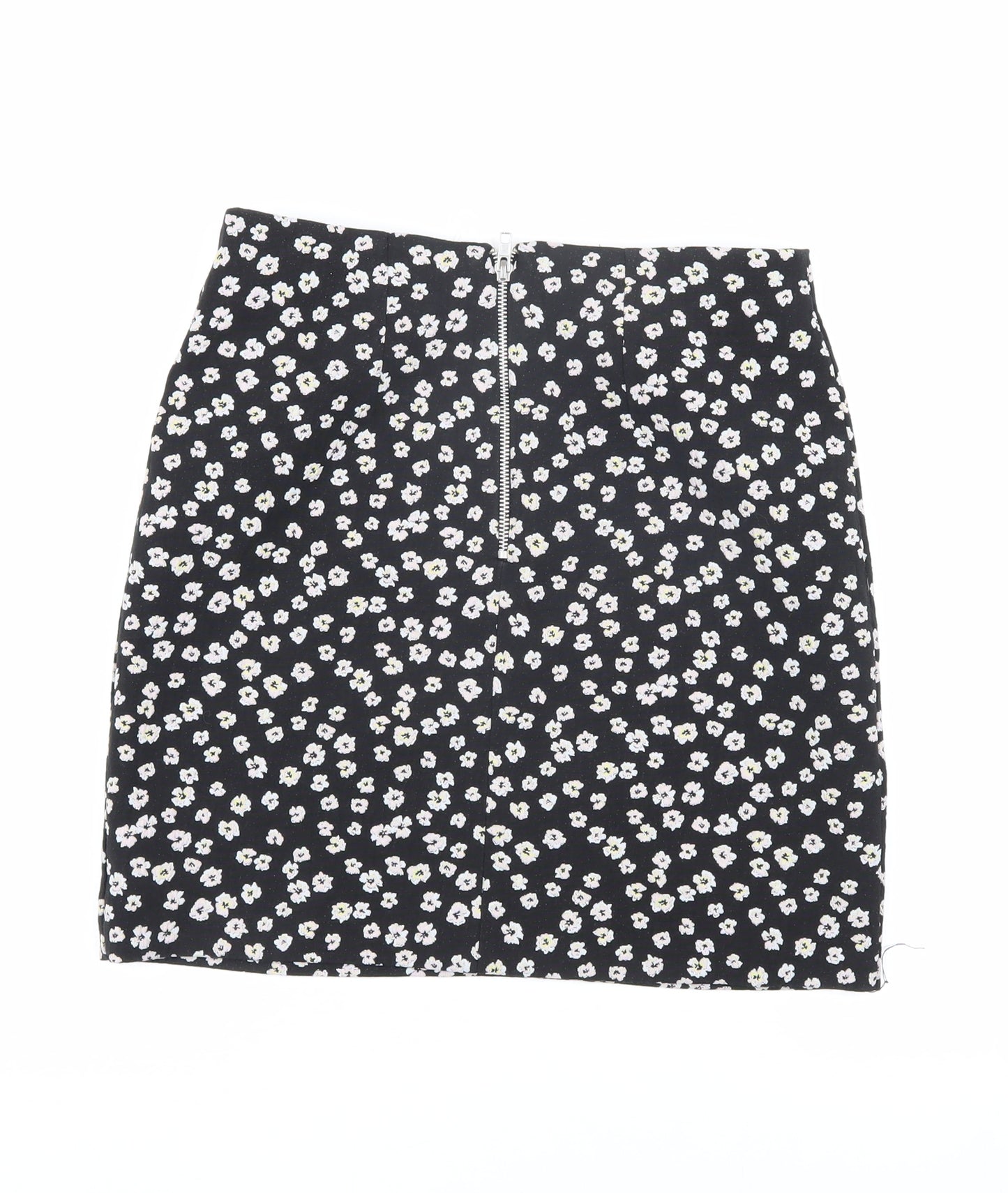 Dorothy Perkins Women's Black Floral Skirt Size 10