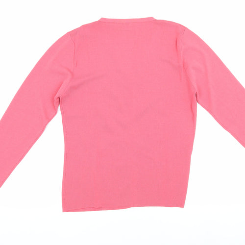 Wallis Women's Pink V-Neck Cardigan Size 14