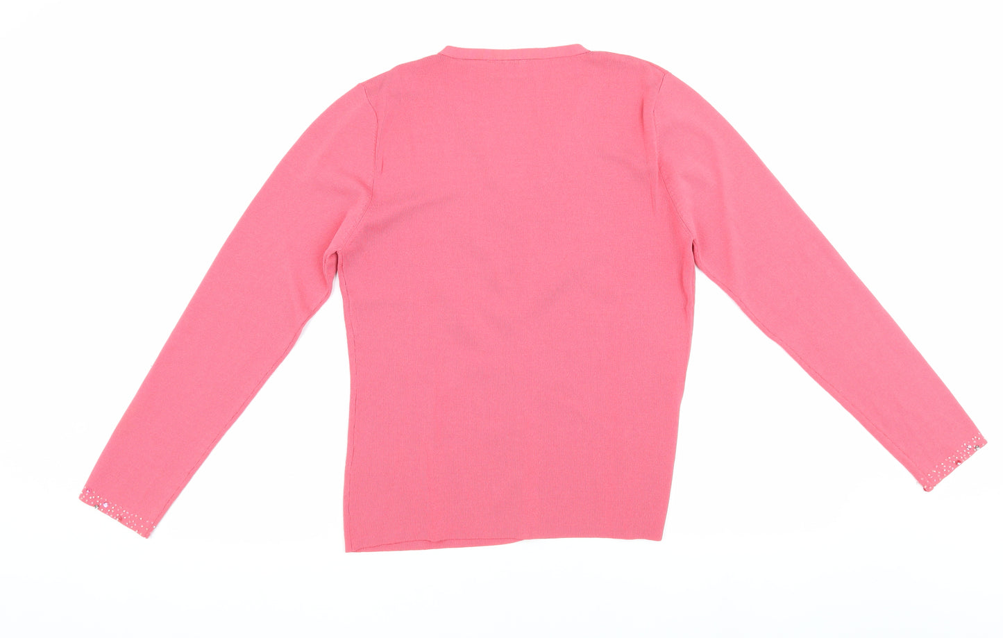 Wallis Women's Pink V-Neck Cardigan Size 14