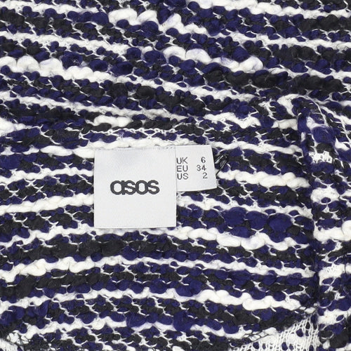 ASOS Women's Blue Striped Cardigan, Size 6