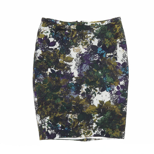 Next Women's Multicoloured Floral Pencil Skirt Size 10